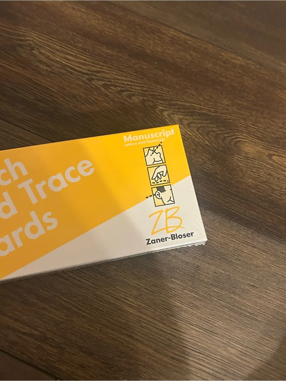 Zaner-Bloser Manuscript Touch and Trace Cards